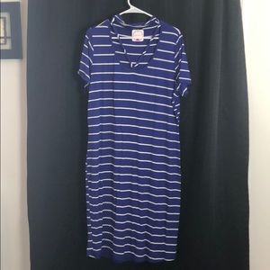 Striped Choker Style Dress